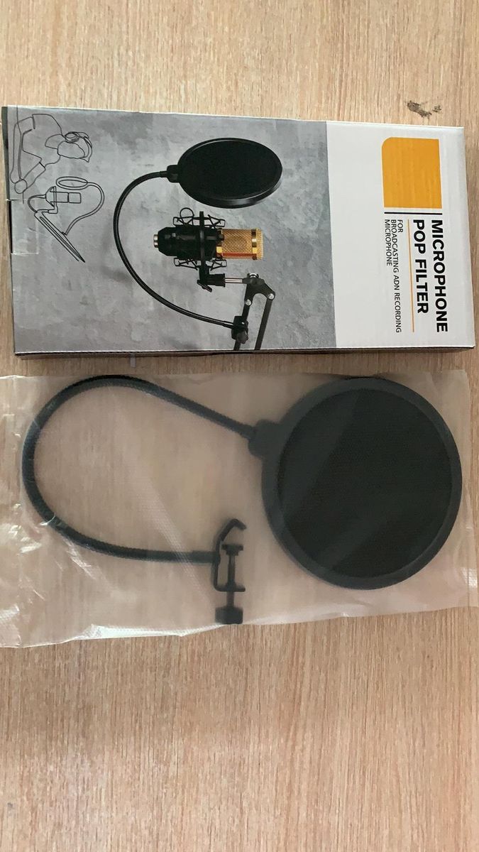 Manufacturers wholesale anti-splash net recording pop-proof large-caliber pop-proof net microphone double-layer windproof and pop-proof cover colorful package