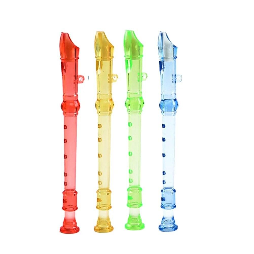 12 Pcs Recorder Toddler Mini Tape Musical Instrument Toy Children Learning Flutes