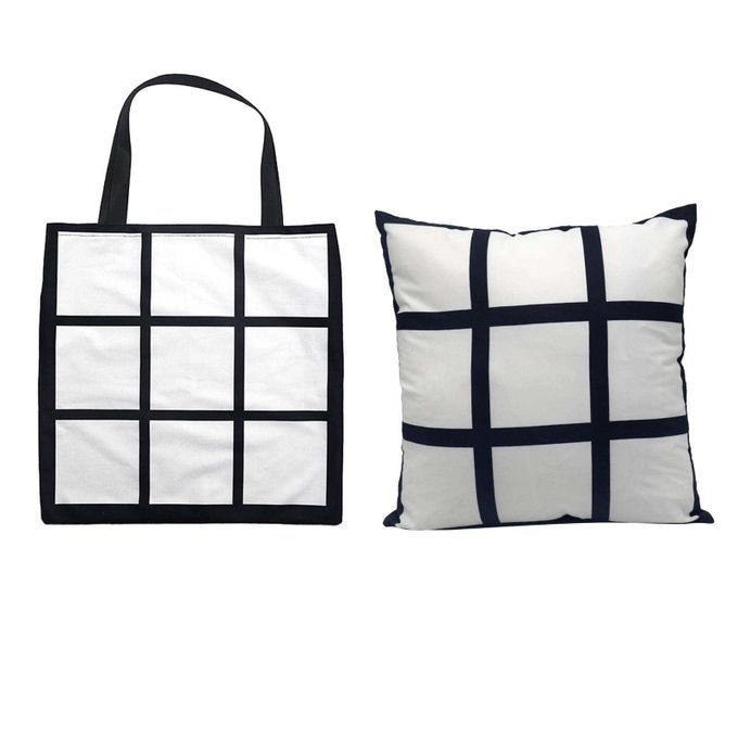 40x40cm Sublimation  Polyester Pillow Case Shopping Bag