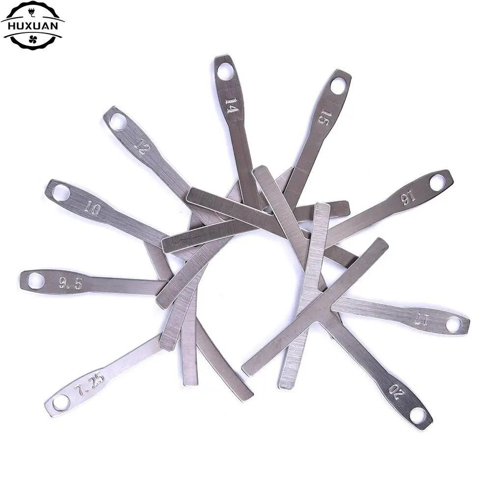 9pcs/set Guitar Metal Under String Radius Gauge Luthier Stainless Steel Tools Parts