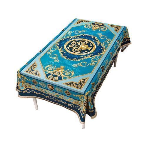 Tablecloth Soft Velvet Luxury Table Cloth Home Kitchen Everyday Decor With Heavy Tassel Europe Style