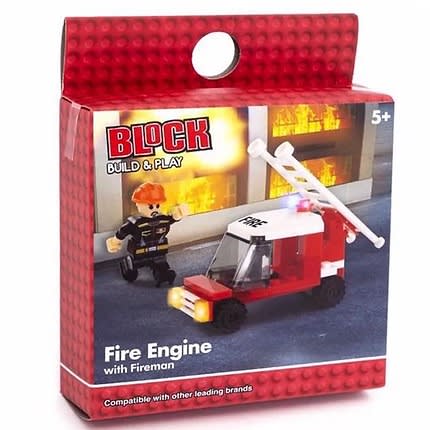 Block Build & Play - Fire Engine