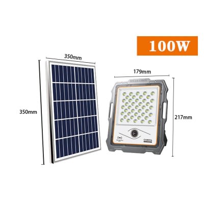 Outdoor Solar Flood Light With Cctv Camera - 100W