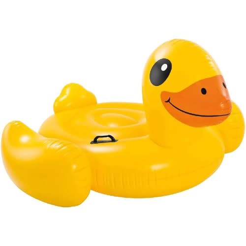 Inflatable Duck Ride-on - Yellow
