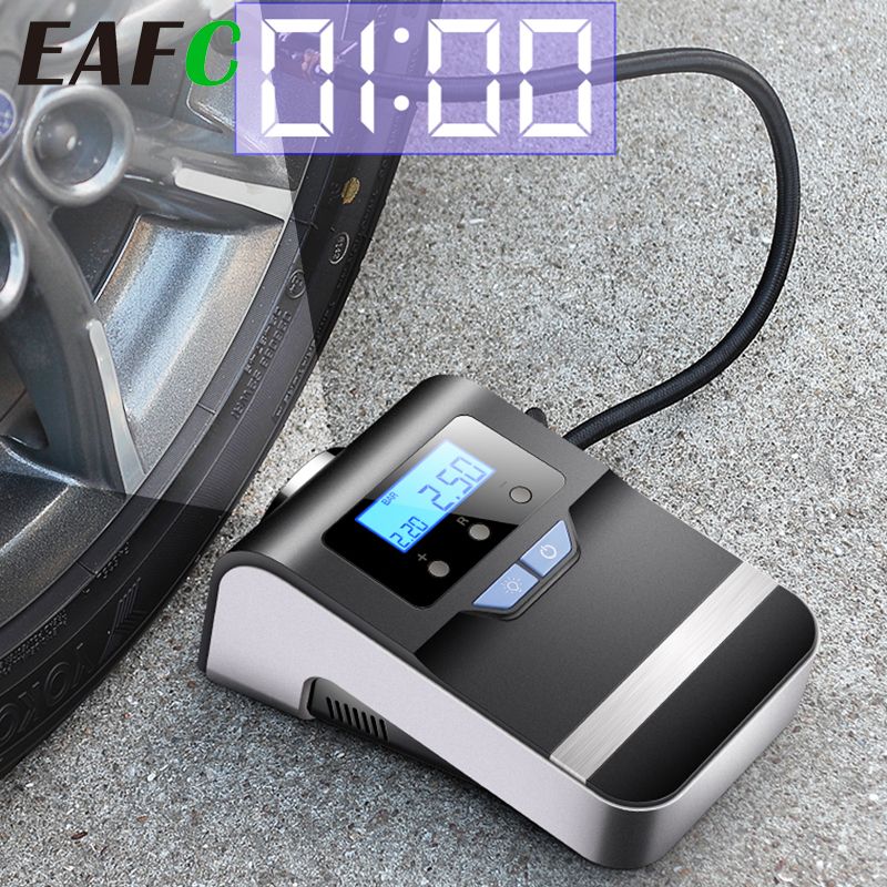 Portable Car Air Compressor Digital Tire Tyre Inflator Pump 12V With Big Light Bright Flashing Digital Pressure Gauge 150Psi