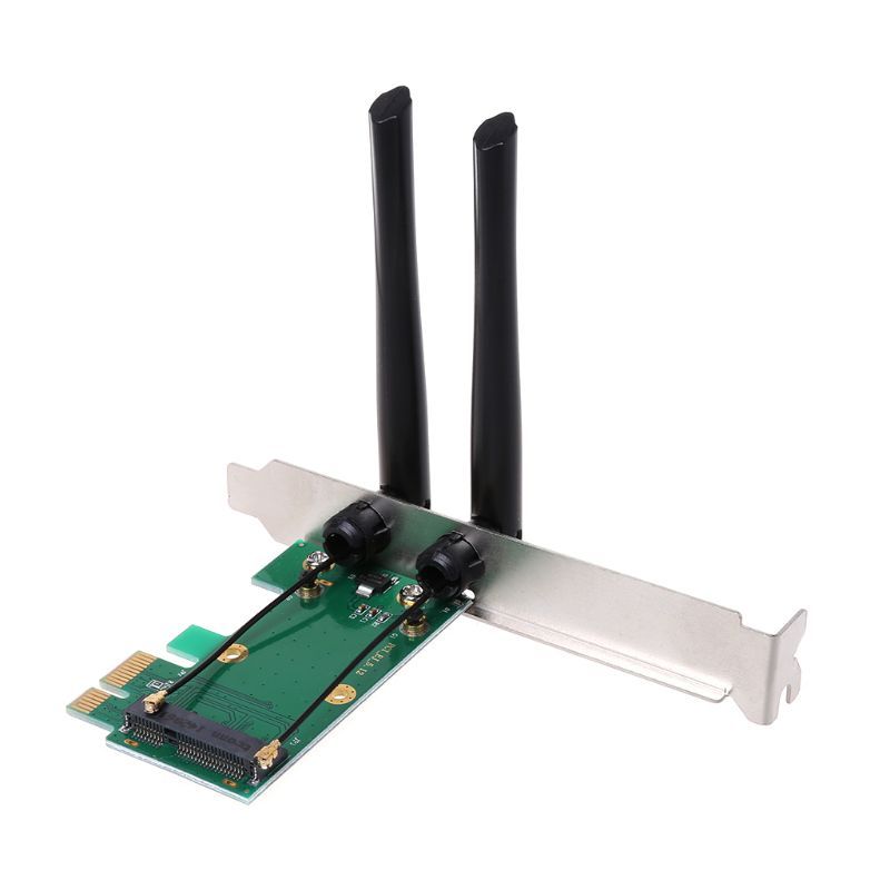 Wireless Card WiFi Mini PCI-E Express To PCI-E Adapter 2