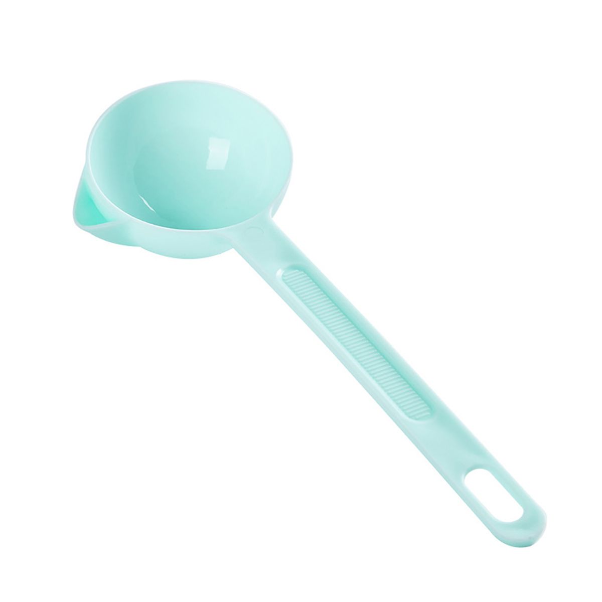 Kitchen Plastic Long Handle Soup Oil Separator -Blue