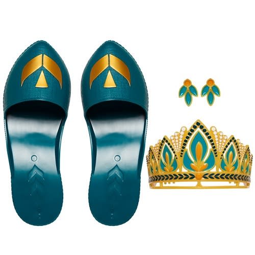 Frozen 2 Queen Anna Tiara, Earrings & Shoe Dress Up Accessory Set