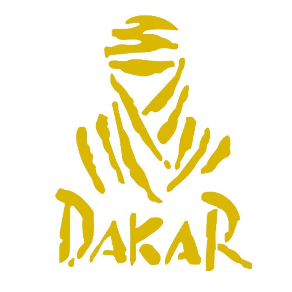 Dakar Letter Print Car Vehicle Truck Window Body-Yellow