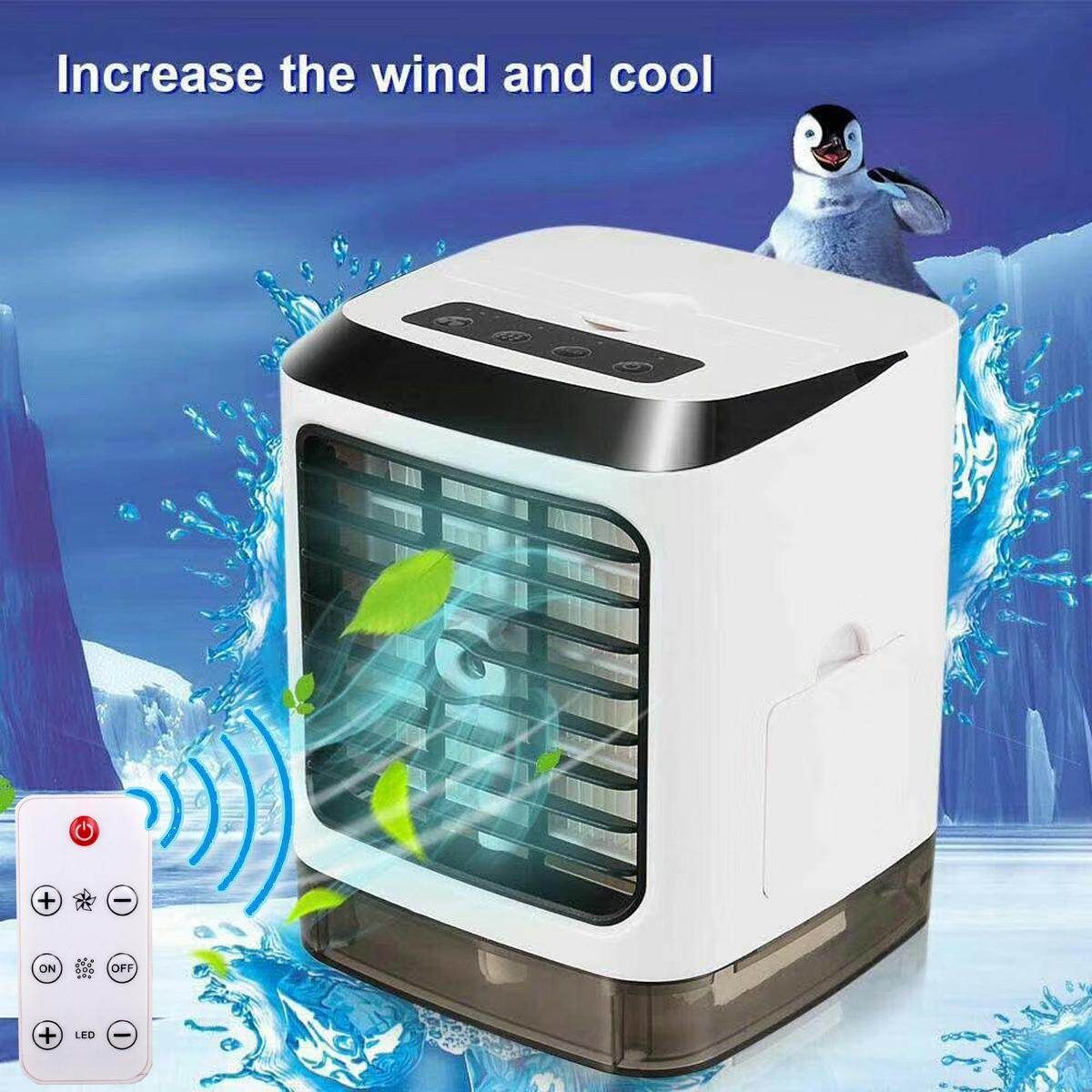 480mL USB Portable Air Cooler Conditioner Humidifier Cleaner LED Light Desktop Beautyzz2009