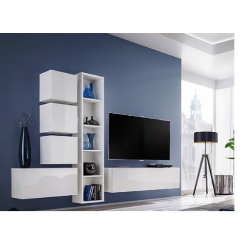 Boise III - Living Room Entertainment Center - White