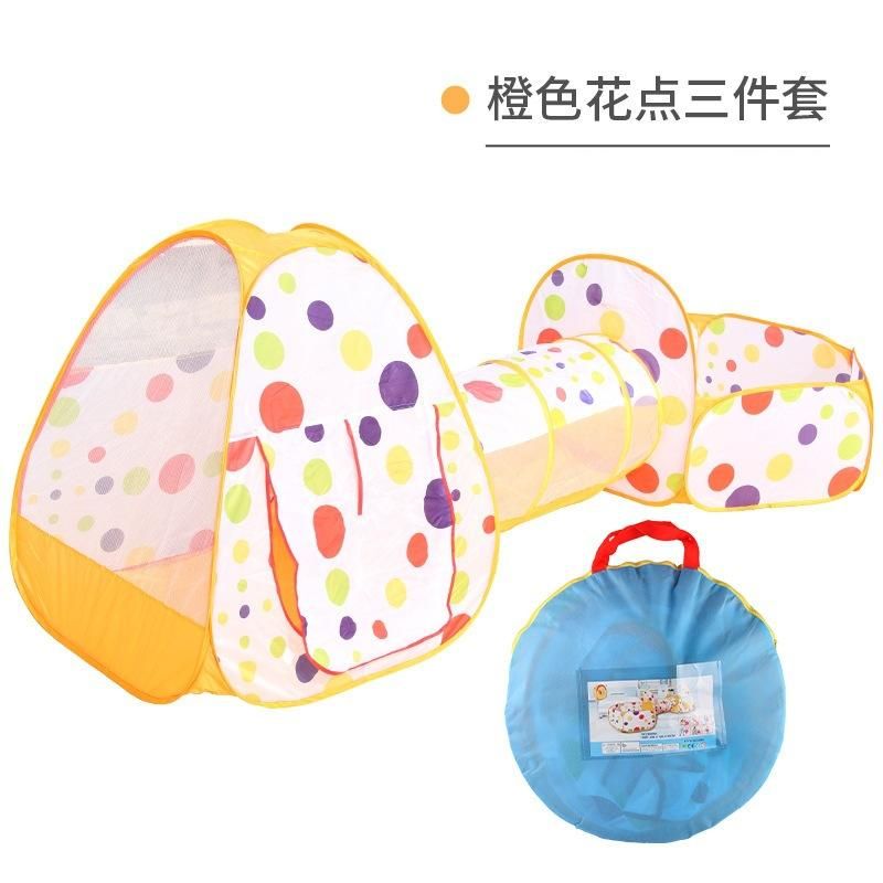 Children'S Playhouse Three In One Tent Baby Crawl Tunnel Tunnel Tent Three Piece Ocean Ball Pool Juguetes Inflables Bebes Toys