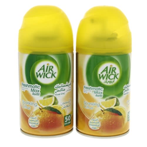 Air Wick Freshmatic Max Automatic Spray Refill - Sparkling Citrus - Pack Of 2. 100ml