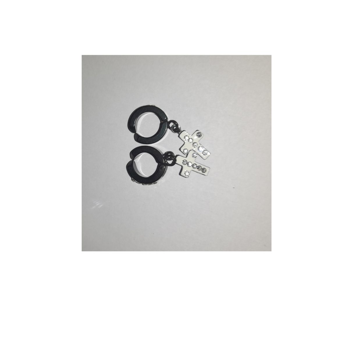 Black 2 Pcs Ear Clip Non-Piercing Magnetic Earrings