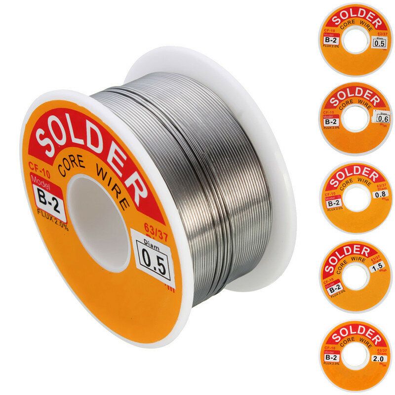 1PC 100g 63/37 Tin Lead Rosin Core 2mm 2% Flux Reel Welding