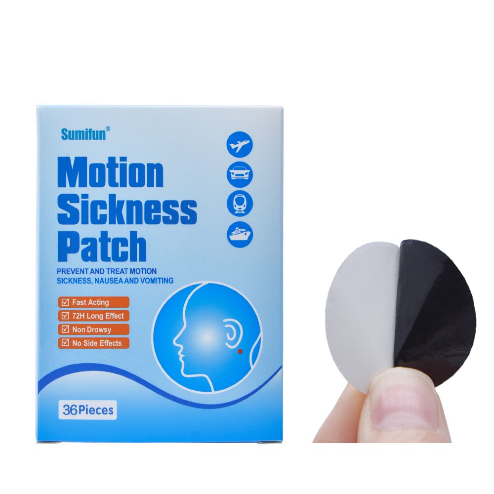 Acting Anti Herbal Care Medical Behind Sickness D0684 Fast Dizziness 72Pcs Sumifun Plaster Ear Motion Chinese Patch Health