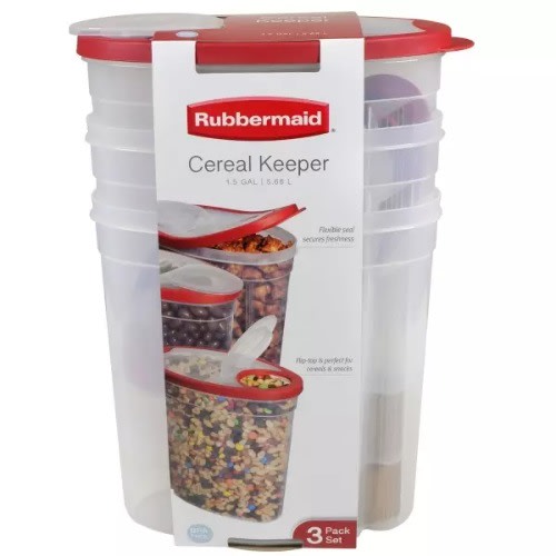 Rubbermaid Cereal Keeper - 3 Pack