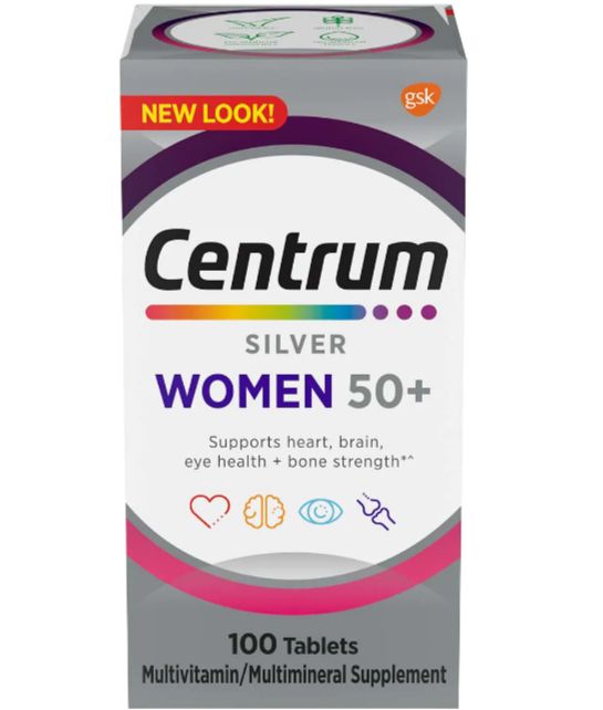 Silver Women 50+ Multivitamin, 100 Tablets