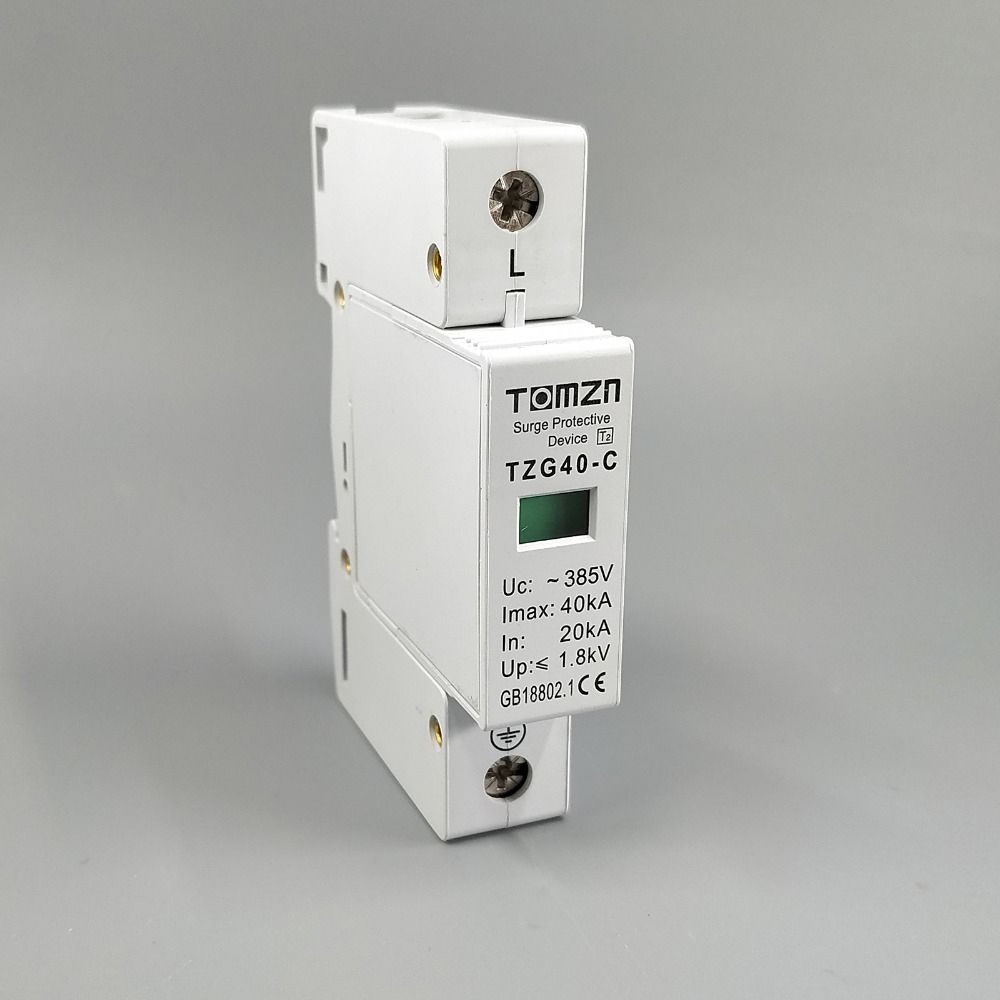 AC SPD 1P 20KA~40KA ~385V House Surge Protector Protection