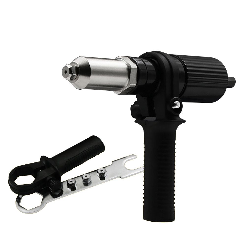 2.4mm-4.8mm Electric Rivet Nut Gun Drill Adapter Alloy Cordless Riveting Tool Insert Nut Pull Rivet Tool Power Tools Acessories