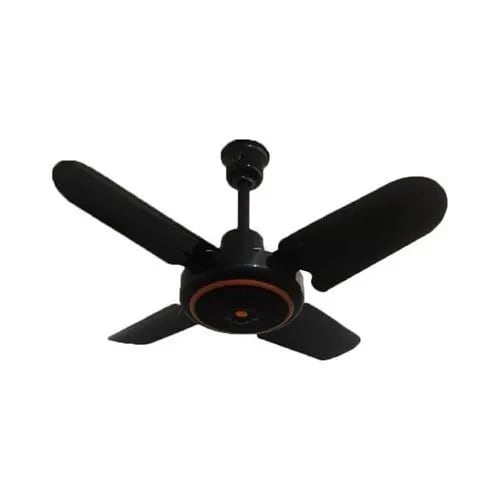 25" Short Blade Ceiling Fan - Black