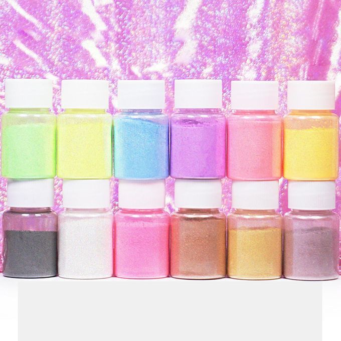 12 Colors Mica Mineral  Epoxy Resin  Pearl Shimmery Pigment