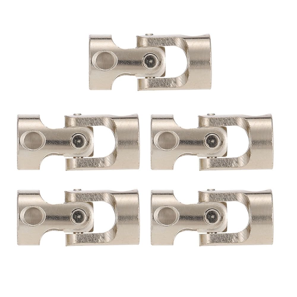 5pcs Stainless Steel 5 To 5mm Full Metal Universal Joint