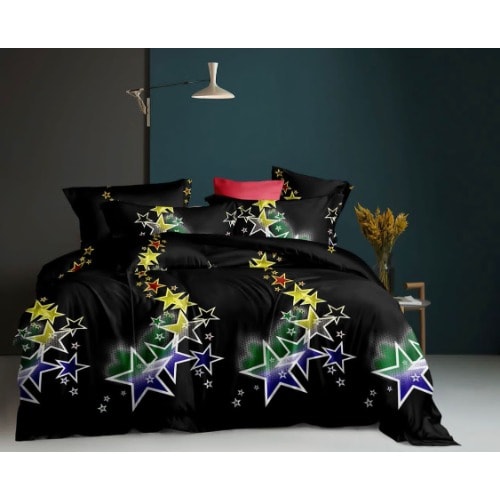 Bedsheet Duvet And Four Pillowcases - 7*7ft