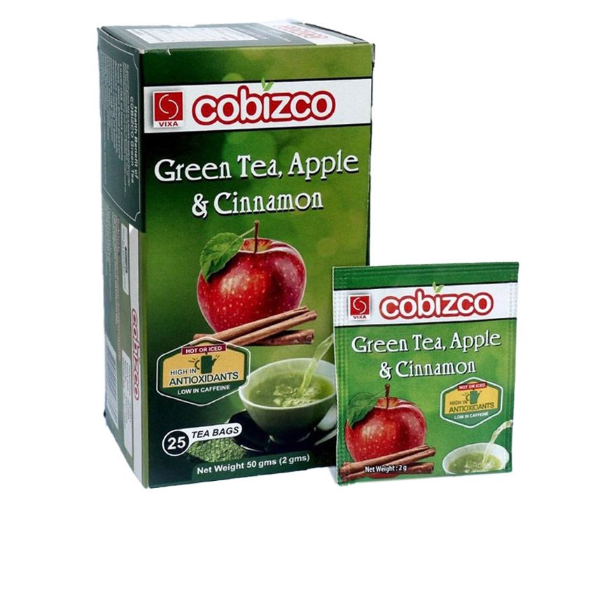 Green Tea Apple & Cinammon 50g  (Cobizco)