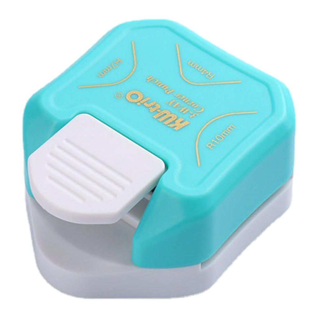3 In 1 Paper Round Corners Trimmer Edgers Corner Punch Embossing Blue