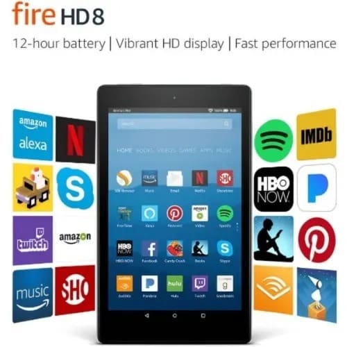 Amazon Fire Hd 8 Tablet With Alexa - 8"hd Display - 32GB ROM - 2GB RAM - Black