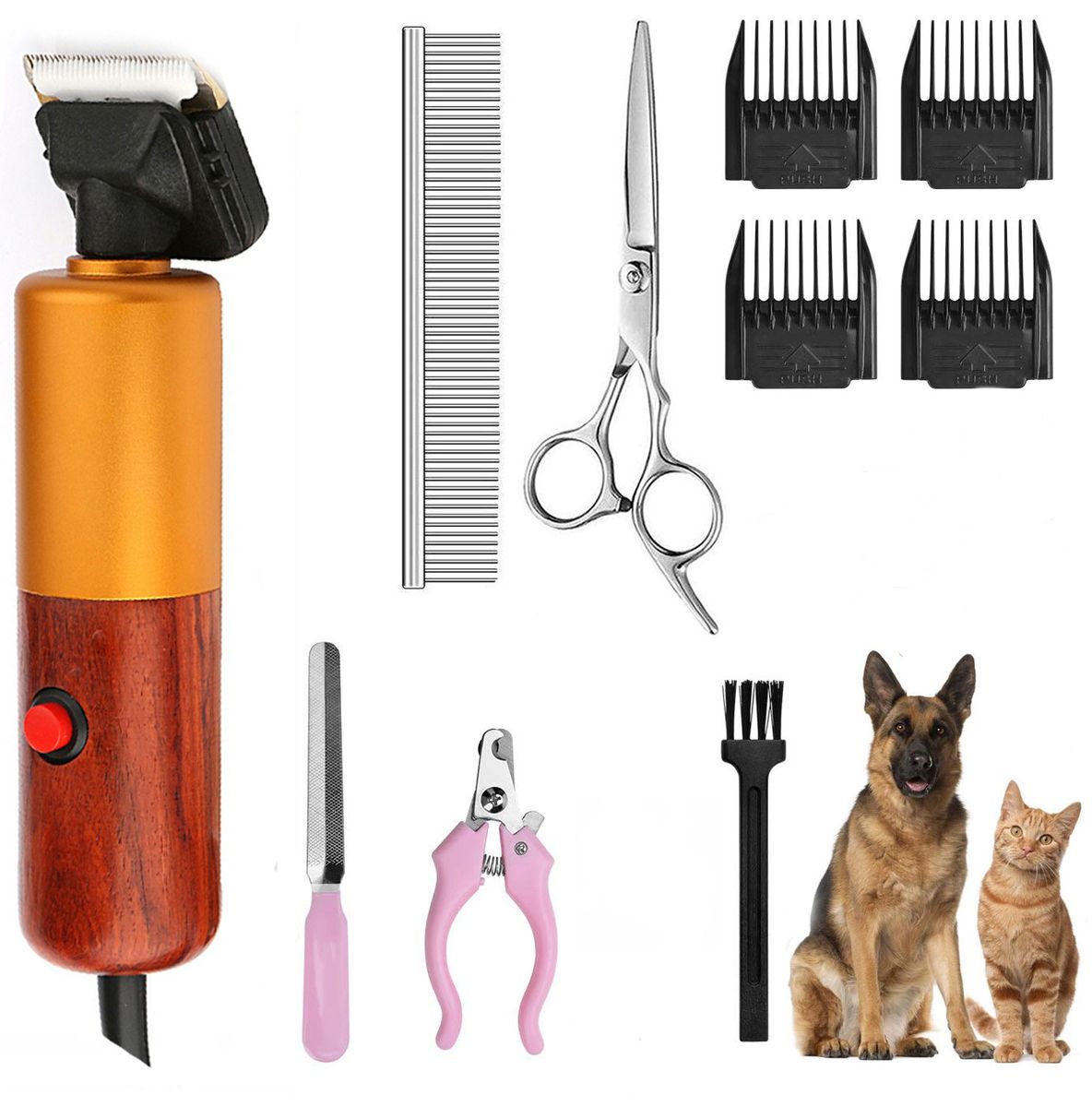Profssional 200W High Power Pet Trimmer Dog S Cattle Rabbits  Pet Grooming Electric Hair Clipper