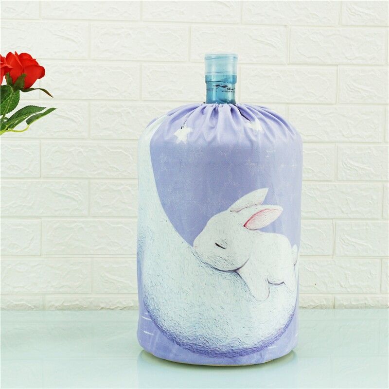 Printed Water Dispenser Dust Cover Cartoon Animal Cloth Art