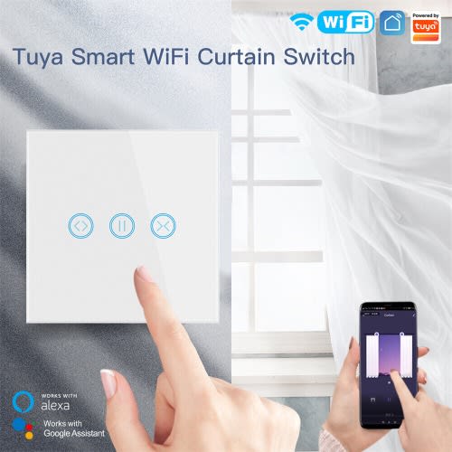 Wifi Smart Curtain Switch 2 Gang