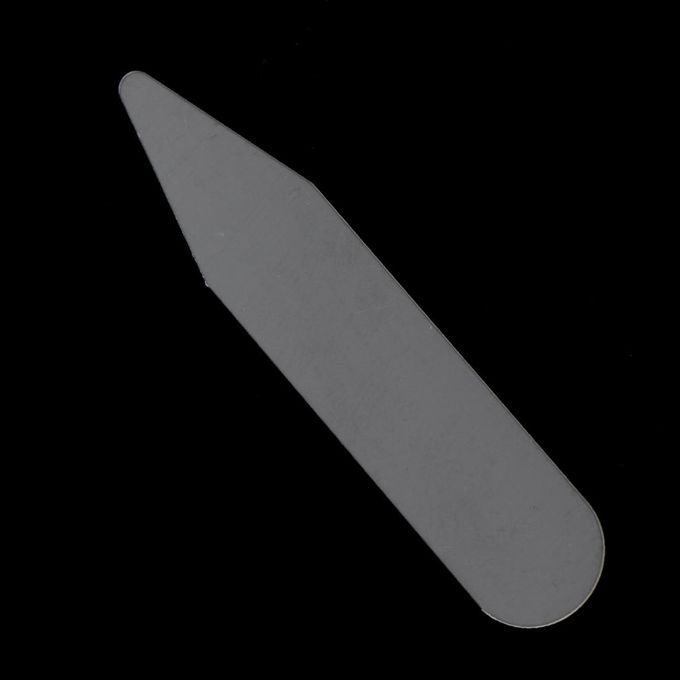 200pcs 5cm Plastic Clear Collar Stay Stiffeners Bones For Men Dress