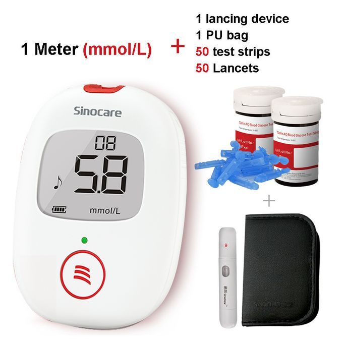 Diabetes Blood Sugar Tester (Voice Reminder & Light Warning)