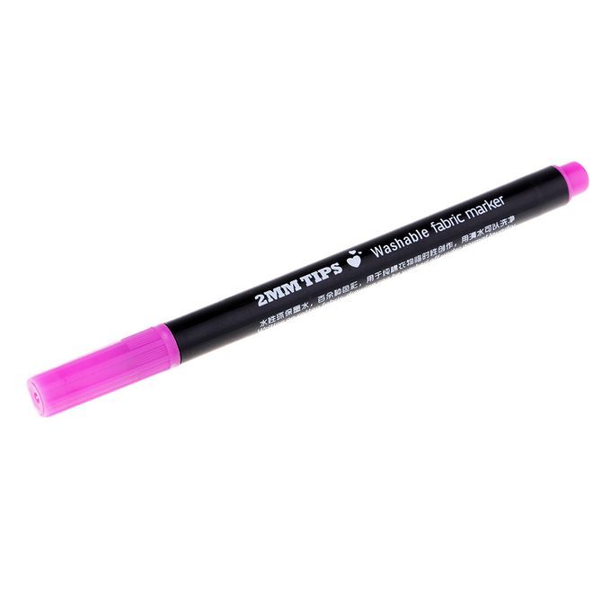 Washable Fabric  Pen Marker Textile Clothes Shoes DIY Craft Pink