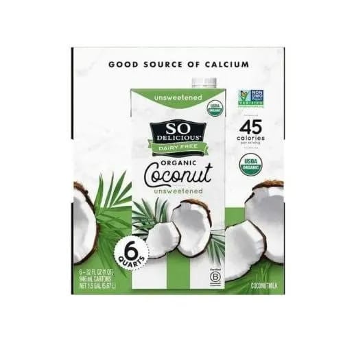 Organic Unsweetened Coconut Milk 946ml -6pcs
