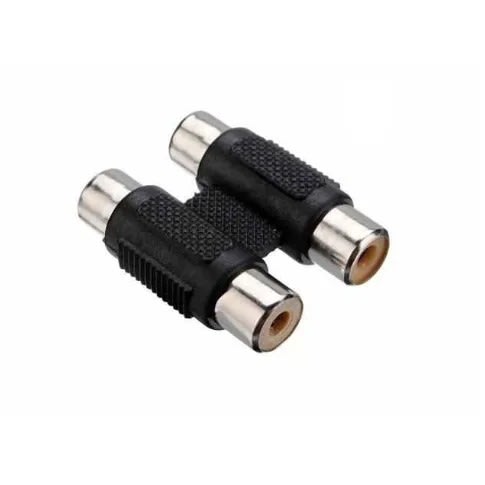Female To Female 2 Rca Av Cable Joiner Coupler Adapter