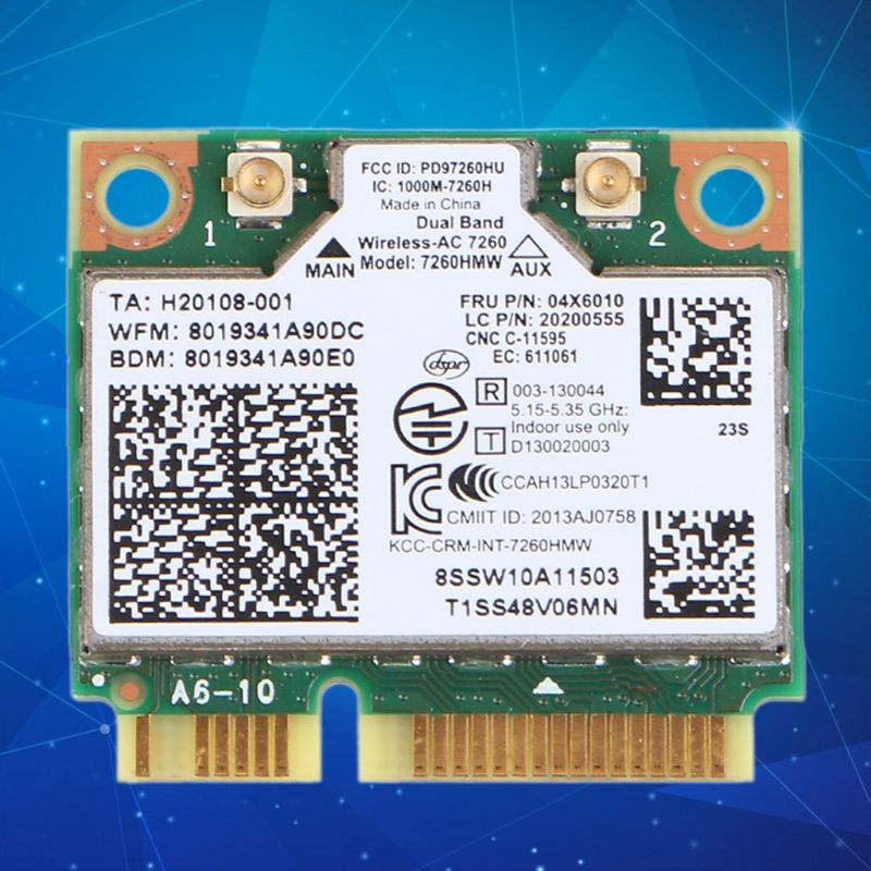 Dual Band Wireless 7260HMW 7260AC 2.4G 5G Bluetooth 4.0