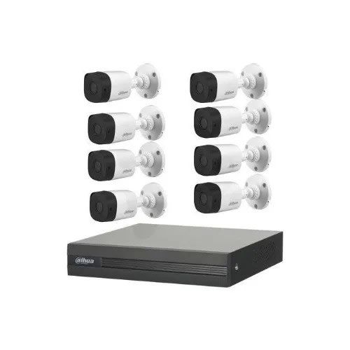 8 Channel Dvr Kit + 8 Full Hd Outdoor 1080p Cameras
