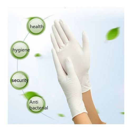 100 Pieces Powdered Protective Disposable Hand Glove