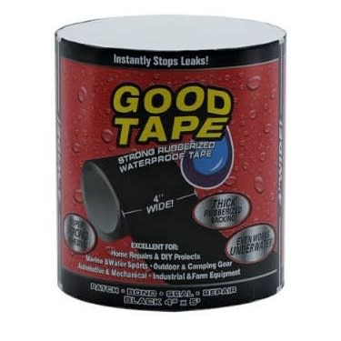 Good Tape 4"x 5" Wide Strong Rubberized Waterproof Tape - White