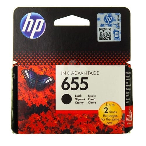 655 Black Original Inkjet Cartridge - CZ109AE