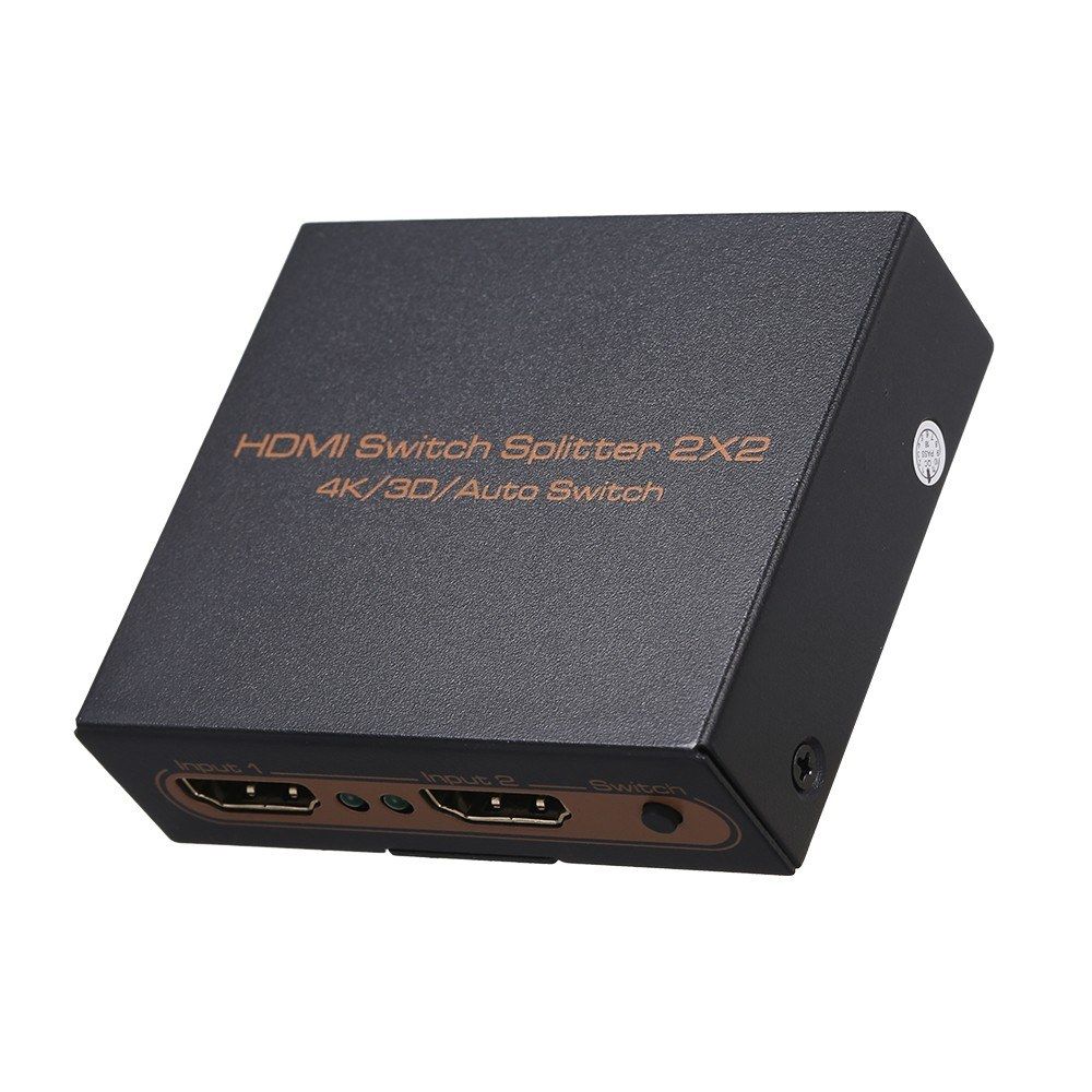 HD Splitter 2 IN 2 Out Switcher With 4K Full HD 1080P 3D