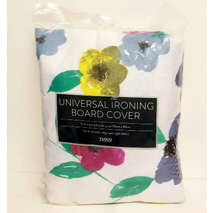 Tesco Flower Design Ironing Board Cover -125cm x 45cm