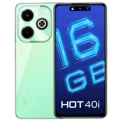 Hot 40i - 6.6" - 128GB ROM - 8GB+8GB RAM - 4G LTE - Dual SIM - Fingerprint - 5000mAh - Green