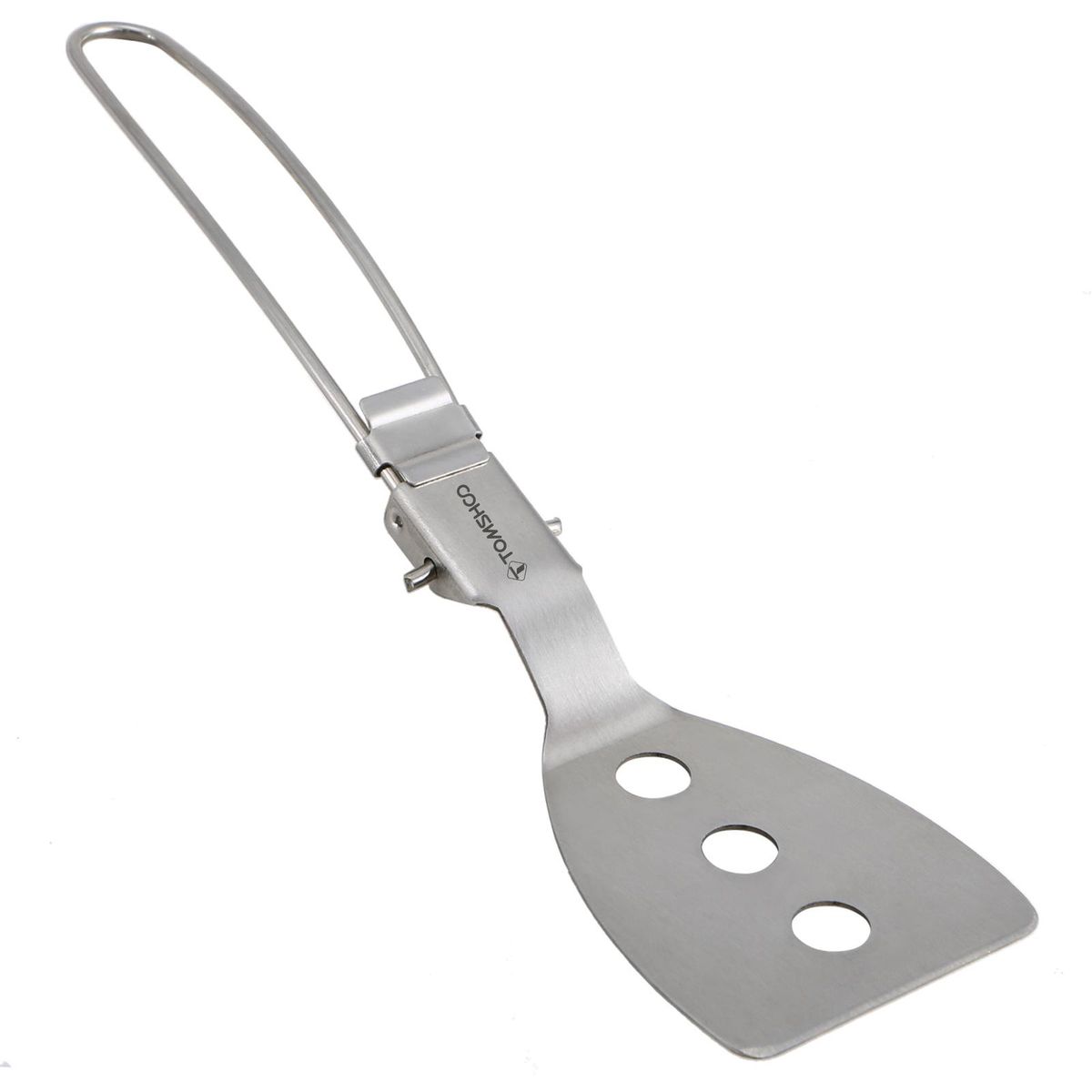 TOMSHOO Stainless Steel Folding Spatula Turner for Outdoor Cooking Camping Hiking BBQ Picnics