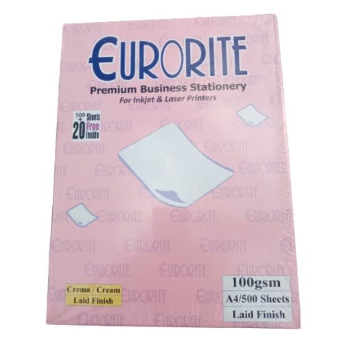 Premium A4 Business Stationery Paper - 100g - Cream - 500 Sheets