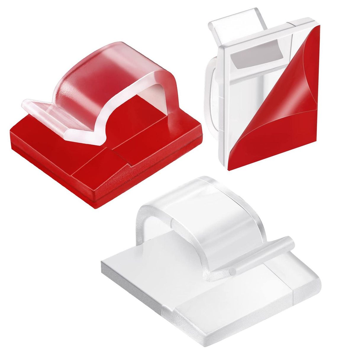 Charging Cable Clip Magicgrip 100pcs Cable Clips Tidy Secure Organize Transparent